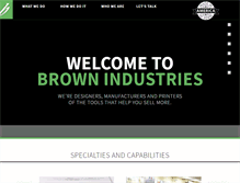 Tablet Screenshot of brownind.com